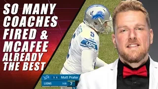 NFL Coaches Fired & Pat McAfee Announcing Legend