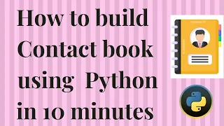 Simple contact book project in Python for beginners