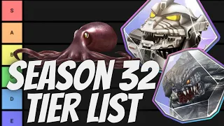 GODZILLA BATTLE LINE SEASON 32 TIER LIST!