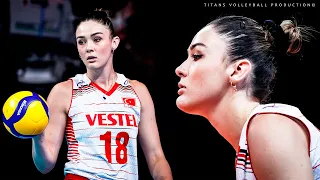 Very Beautiful and Talented Zehra Gunes - BEST Volleyball Actions | Women's VNL 2021