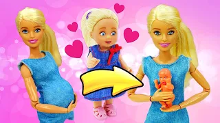 Spielzeug Video für Kinder mit Barbie | Magisches Schloss. Evi bekommt ein Brüderchen.