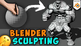 Blender Character Sculpting (Monster) learn With Me