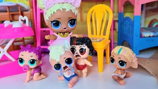 SHE BITES!!! NEW GIRL IN KINDERGARTEN Dolls LOL surprise kindergarten CARTOONS Darinelka