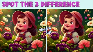 【Find & Spot the Difference】 Find the difference between two pictures in 90 seconds.