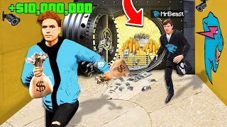 I Stole $10,000,000 From MrBeast In GTA 5.. (Mods)