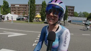 Anna Kiesenhofer - Interview at the finish - Stage 2 - Tour de Suisse Women 2023