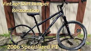 Vintage Dirt Jumper Bike Restoration - 2006 Specialized P1 26"/24" Mullet