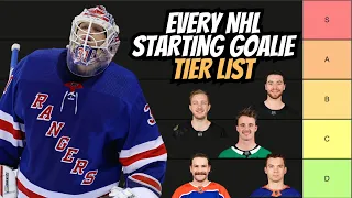 My NHL STARTING GOALIES Tier List