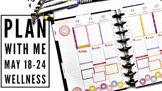 Plan With Me | May 18 - 24, 2020 | Happy Planner | Wellness Planning |