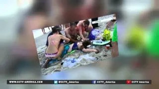 Two bitten by shark, an hour apart on same US beach