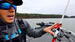 HUGE Bass in Ultra Shallow GRASS! ( Lipless Crankbait Fishing on Lake Guntersville )