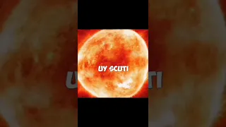 UY Scuti VS StepHension-218 Star Comparison 🔥 #shorts #astronomy #Astrokobi #Sun #universe #space