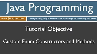 Learn Java Programming - Enum Constructors and Methods Tutorial