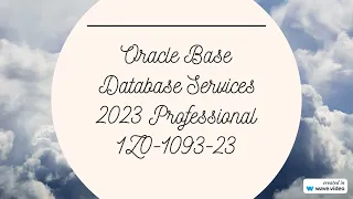 Oracle Base Database Services 2023 Professional 1Z0-1093-23