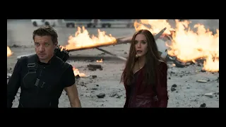 Captain America Civil War (2016) [4K]  - Iron Man Buried in Cars Scene