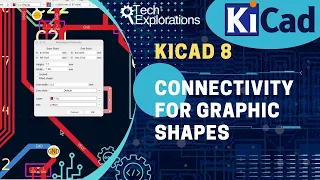 KiCad 8: PCB editor connectivity for graphic shapes