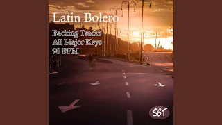 Latin Bolero Guitar Backing Track in A Major, 90 BPM, Vol. 1