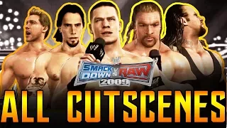 WWE Smackdown Vs Raw 2009 - ALL CUT SCENES - Road To Wrestlemania