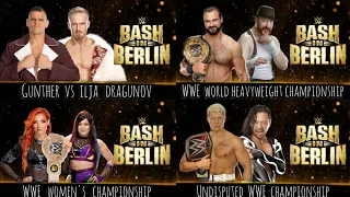 WWE Bash In Berlin 2024 Match Card Prediction