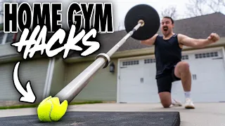 10 Ridiculously Simple Home Gym Hacks!