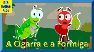 A Cigarra e a Formiga - História Infantil / Livro Animado / Audio Livro / Desenho Animado / Contos