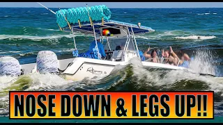 BOAT LIFE: OMG!! GIRLS GETTING SLAMMED HARD BY HUGE SWELLS | BOCA INLET