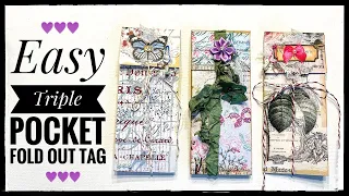 Easy One Sheet Wonder - Triple Pocket Fold Out Tag