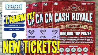 $300 NEW TICKETS!! 5X $50 Cash Royale + 10X $100,000 Jackpot