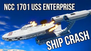 NCC 1701 USS Enterprise Crash | Space Engineers | Season 3