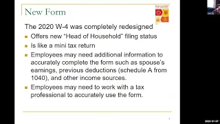 HR Council Tax Form W4 Updates 1 7 2020