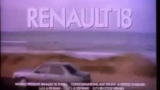 Publicidad Renault 18 Turbo 1985 Francia