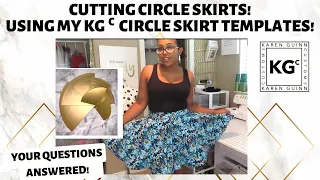 EASY Circle Skirt Method Using Circle Skirt Templates!!!