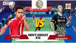 Anthony Ginting vs Kenta Nishimoto | India Open 2024 | Men's Singles R16