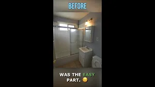 Budget Bathroom Remodel Before and After - Bathroom Makeover, Small Bathroom Design