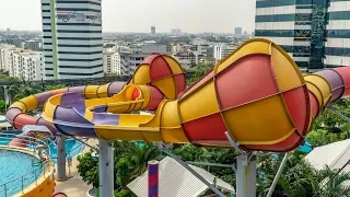 ALL WATER SLIDES at Pororo AquaPark in Bangkok!