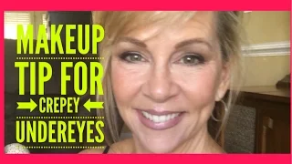 Makeup Trick for Crepey Under Eyes!
