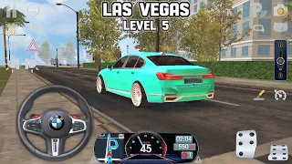 Driving School Sim: Getting my license in Las Vegas level 5, BMW I7 drive. Android gameplay