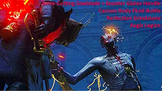 Lies of P - Nameless Puppet - Bone-Cutting Sawblade, Booster Glaive, Aegis, Perfection GrindStone