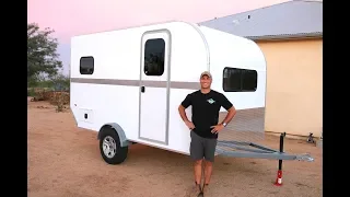 How to Build a DIY Travel Trailer - Insulation, Windows/Door, Aluminum Trim (Part 3)