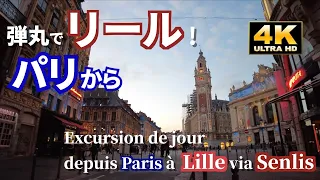 「パリから弾丸日帰りの旅 2023」第一弾❗️Senlis（サンリス）に寄り道したら危うく夜に到着しそうになった世界遺産のある都市Lille（リール）🇫🇷はとても煌びやかでした✨