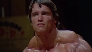 Pumping Iron - Arnold Schwarzenegger Posing on Stage