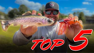 Top 5 Baits For MARCH Bass Fishing!