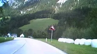 Alpy 2012 na kole za 14dnů 2500km-Rakousko, Gams,sjezd,22% klesání..AVI