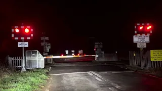 *Night Mode* Bainton Green Level Crossing (Cambridgeshire) Friday 01.03.2024