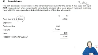 Chapter 3 Property Income and Investments – Individuals part 1-  ACCA TX-UK Taxation (FA 2023)