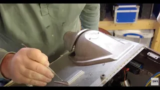 1/6 scale Armortek Hetzer Jagdpanzer 38 (Vid 21) Scale mock welding ahead of painting.