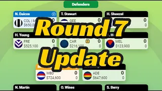 Round 7 Final Trades + Round so far | SuperCoach 2024