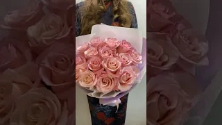 Букет из 15 розовых роз Эквадор