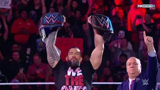 Entrada Roman Reigns "El Jefe Tribal" Campeón Universal y WWE - WWE Raw 31/10/2022 (En Español)