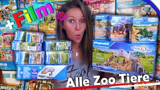 PLAYMOBIL ZOO 70341🦁🦓 Alle neuen Tiere bis Juli 🦍  + Playmobil Film deutsch 🎥 Unboxing
